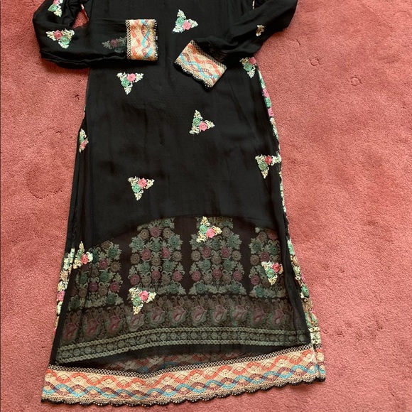 Chiffon Pakistani Indian Salwar Kameez - Picture 4 of 5